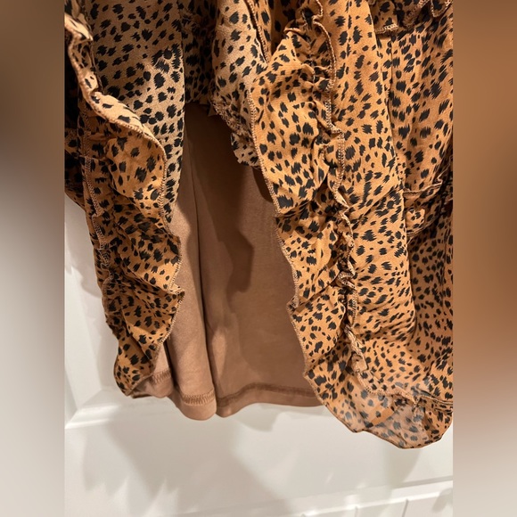 ☀️NWOT Leopard Ruffle Dress☀️ - Picture 5 of 10